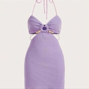 Elegant Purple Mini Dress